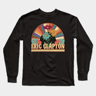 Clapton Flowers Name Personalized Gifts Retro Style Long Sleeve T-Shirt